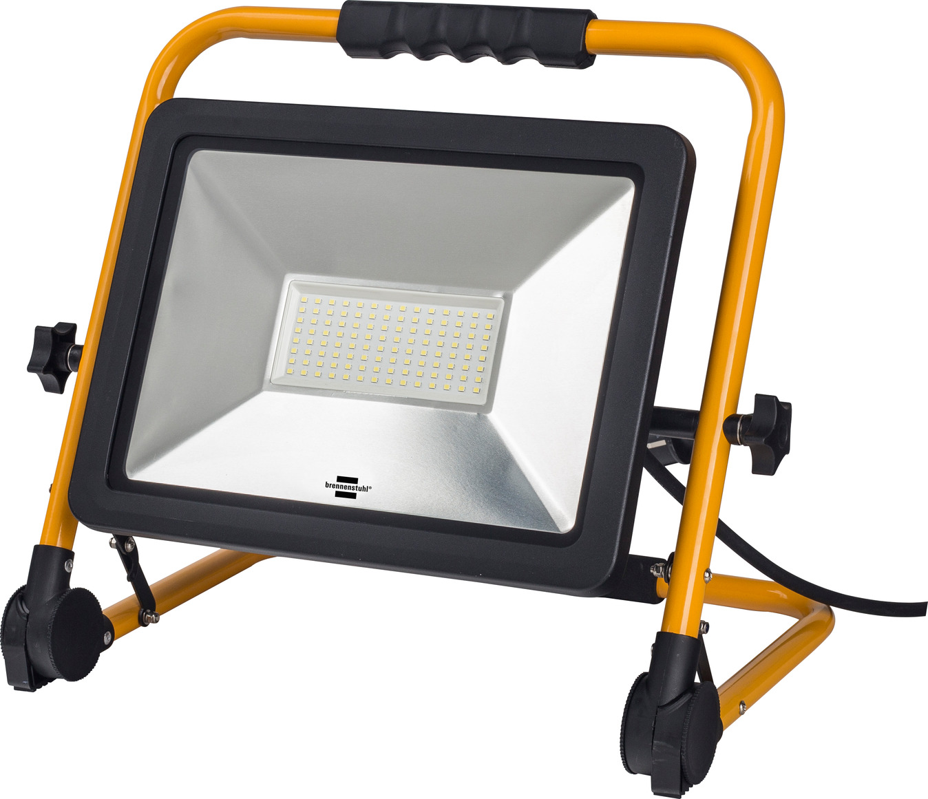 Mobiler Slim LED-Strahler 99,3W, IP65, 8400lm, 6500K, 5m H07RN-F 3G1,0,  gelb