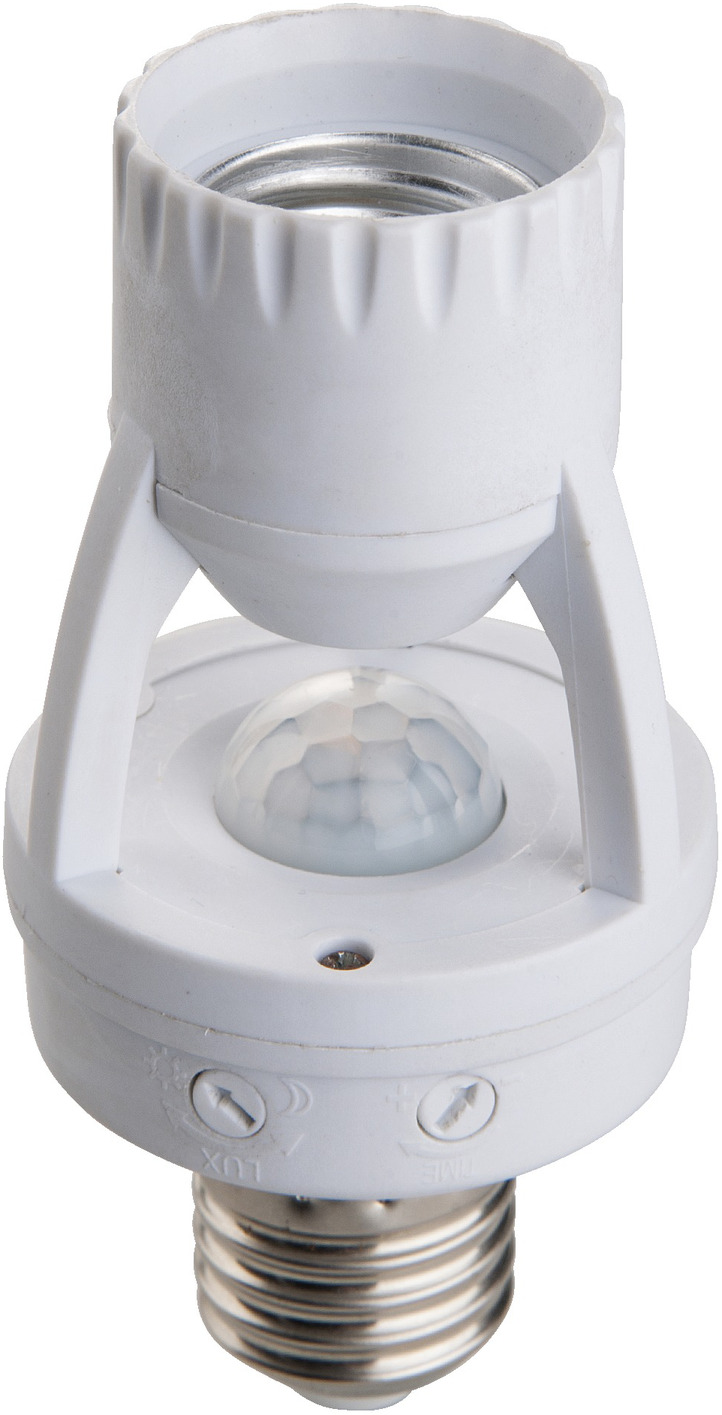 Douille de lampe E27 avec détecteur de mouvements à 360°