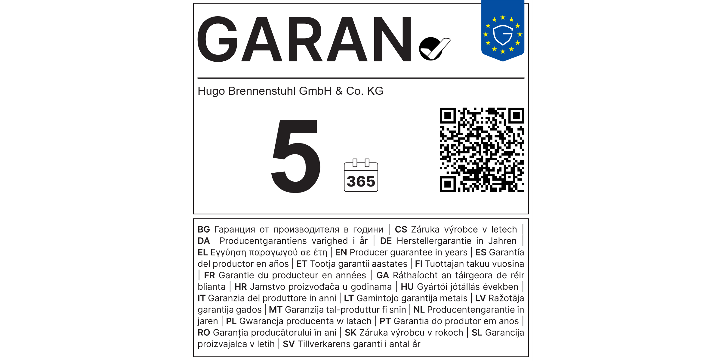 GARAN-Label-5-Jahre