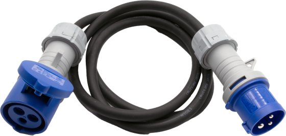 CEE Verl&auml;ngerungskabel 3-polig IP44 10m schwarz H07RN-F 3G1,5 - Produktbild