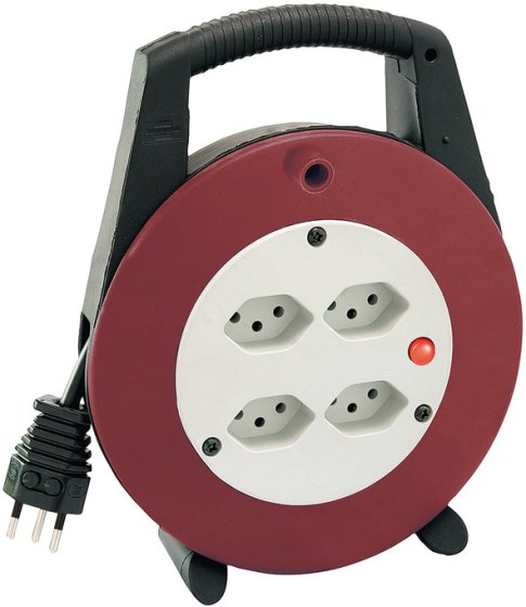 Vario Line Kabelbox 4-fach Schwarz/Bordeaux/Lichtgrau 10m H05VV-F 3G1,0 *CH* - Produktbild