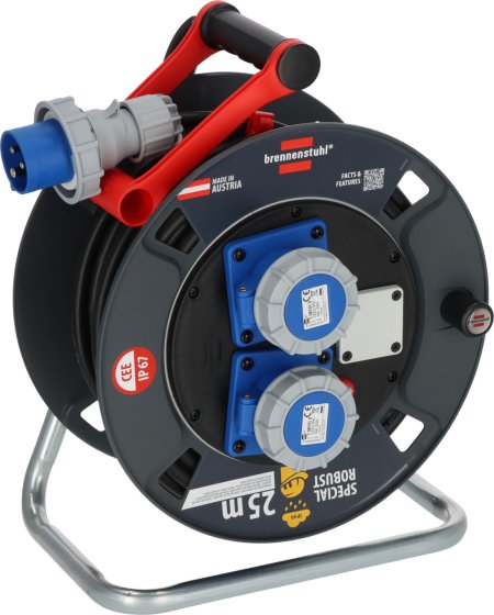 Garant CEE ST 290 Campingkabeltrommel, 25m H07RN-F 3G2,5 schwarz - Produktbild