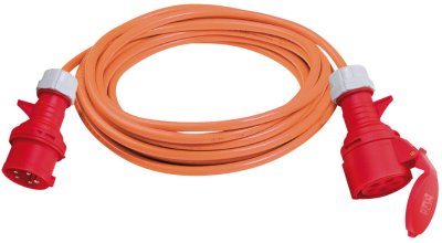 Verl&auml;ngerungskabel (BREMAXX-Kabel), CEE-Kupplung und CEE-Stecker 400V/16A, 20m AT-N07V3V3-F 5G2,5 orange 