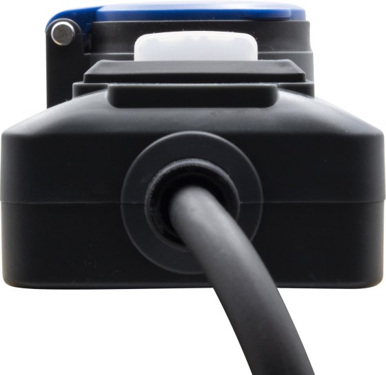 Super-Solid Steckdosenverteiler 5x T13 Steckdosen, T13 Stecker, 5m H07RN-F 3G1,5 anthrazit/blau, IP55 - Produktansicht