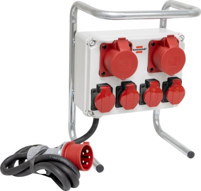 2m Brennenstuhl Stromverteiler Kompakter Kleinstromverteiler BKV 2/4 G IP 44 
