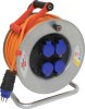Garant SK 320 Kabelrolle, 4x Steckdose T13, Stecker T13, 50m AT-N07V3V3-F 3G2,5 orange, CH Stecksystem IP55