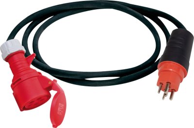 Adapterleitung (Gummi-Neopren), CEE-Kupplung 230V/16A, T23 Stecker