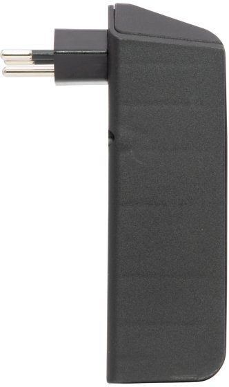 cleverLINE Abzweigstecker 3-fach schwarz mit Schalter, drehbar bis 300° mit Aufhänger *CH* - Produktansicht