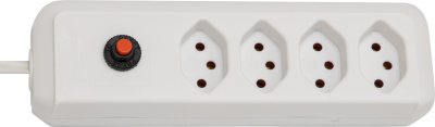 cleverLINE Steckdosenleiste 4-fach weiss 3m H05VV-F 3G1,0 *CH*