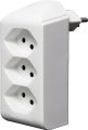 cleverLINE Abzweigstecker 3-fach weiss, drehbar bis 300° ohne Aufhänger *CH*  - Produktbild