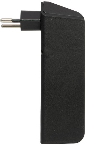 cleverLINE Abzweigstecker 2-fach schwarz mit USB Typ-A und Typ-C, drehbar bis 300° ohne Aufhänger *CH* - Produktansicht