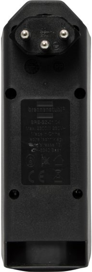 cleverLINE Abzweigstecker 3+1 fach schwarz, drehbar bis 300° ohne Aufhänger *CH* 

 - Produktansicht