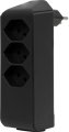 cleverLINE Abzweigstecker 3+1 fach schwarz, drehbar bis 300° ohne Aufhänger *CH* 

 - Produktbild