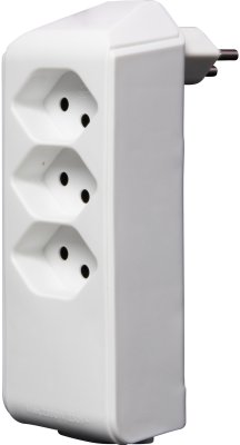 cleverLINE Abzweigstecker 3+1 fach weiss, drehbar bis 300&deg; ohne Aufh&auml;nger *CH* 

