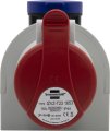 Kombi-Wandsteckdose mit CEE 230V/16A und T23 3-polig  IP44 - Produktansicht