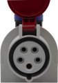 Kombi-Wandsteckdose mit CEE 230V/16A und T23 3-polig  IP44 - Produktansicht