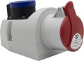 Kombi-Wandsteckdose mit CEE 230V/16A und T23 3-polig  IP44 - Produktbild