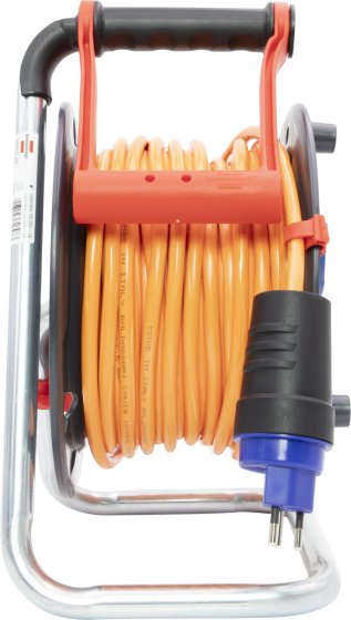 Garant ST 240 Kabelrolle, 3x Steckdose T13, Stecker T13, 25m H07BQ-F 3G1,5 orange, CH Stecksystem IP55 - Produktansicht