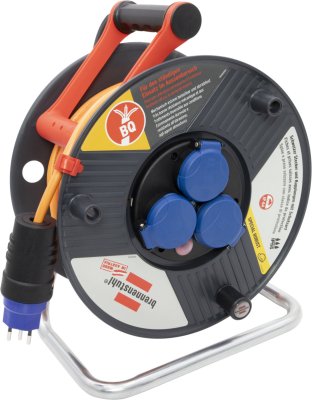 Garant ST 290 Kabelrolle, 3x Steckdose T13, Stecker T13, 33m H07BQ-F 3G1,5 orange, CH Stecksystem IP55