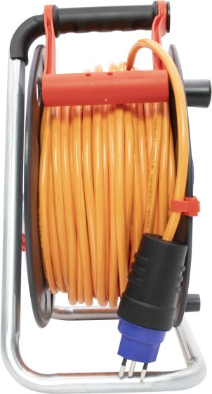 Garant ST 290 Kabelrolle, 3x Steckdose T13, Stecker T13, 50m H07BQ-F 3G1,5 orange, CH Stecksystem IP55 - Produktansicht