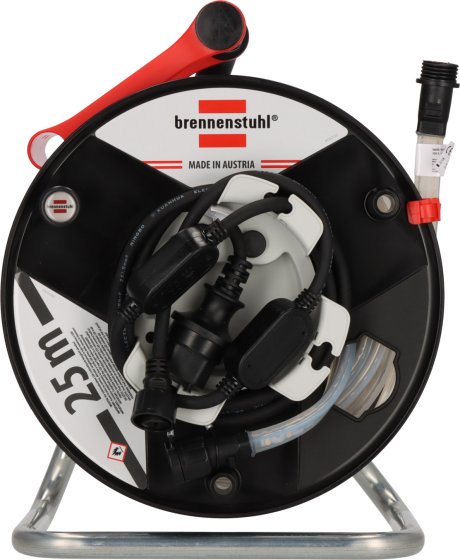 LED-Lichtschlauch BS2540SI D auf Aufbewahrungstrommel, 25m, 4000K, beidseitig, 2m H07RN-F 2X1,5 Typ 11 (IP55) *CH* - Produktansicht