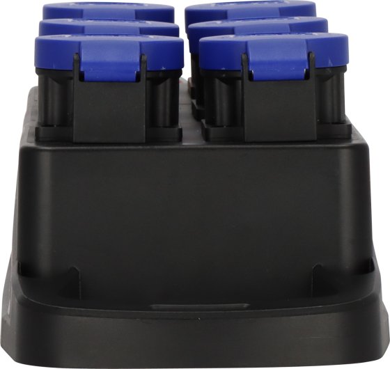 Portabler Stromverteiler BSV P CEE/5, 6x T23 (IP55), 2m N07V3V3 5G2,5 orange - Produktansicht