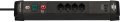 Premium-Line Steckdosenleiste 4-fach (Typ T13) mit 2x USB C PD 65W und USB A 18W schwarz, 3m H05VV-F 3G1,5 - Produktbild