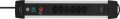 Premium-Alu-Line Steckdosenleiste 6-fach (Typ T13) mit 2x USB C PD 65W und USB A 18W, 3m H05VV-F3G1,5 - Produktansicht
