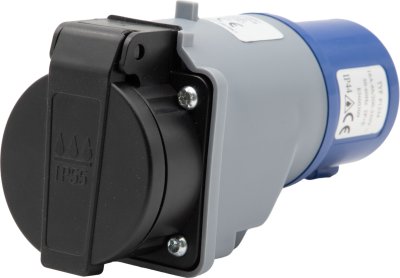 CEE-Adapter 230V/16A (IP44) auf Typ T23 (IP55)