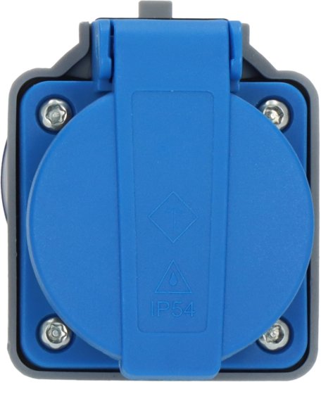 CEE-Adapter 230V/16A auf Typ F, IP44 - Produktansicht