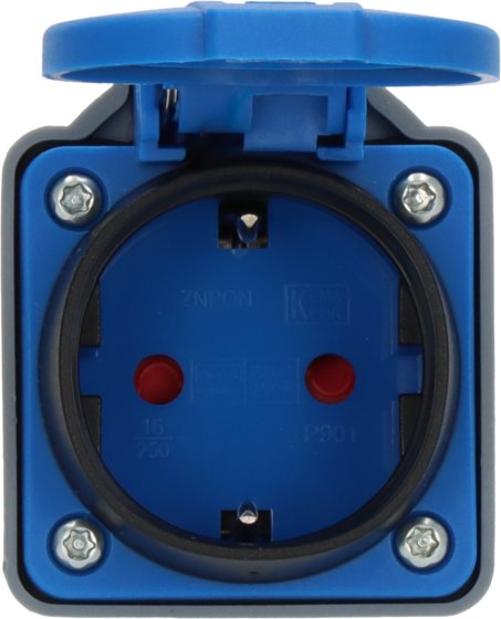 CEE-Adapter 230V/16A auf Typ F, IP44 - Produktansicht