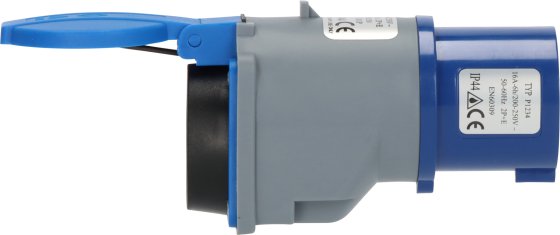 CEE-Adapter 230V/16A auf Typ F, IP44 - Produktansicht