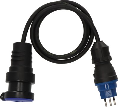 Professional Adapterkabel IP44, Typ T13 (IP55) mit FS 10A auf Typ T23 (IP55), 1.5m H07RN-F 3G1,5