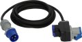 Camping CEE Verl&auml;ngerungskabel IP44 5m schwarz H07RN-F 3G2,5 CEE-Stecker, Winkelkupplung 230V/16A - Produktansicht