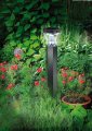 Solar LED-Fußwegleuchte SOL FL 13007 IP44 mit Infrarot-Bewegungsmelder und Dämmerungssensor 13xLED 91lm Farbe Alu/Silber - Anwendungsbild