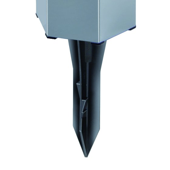 Solar LED-Fußwegleuchte SOL FL 13007 IP44 mit Infrarot-Bewegungsmelder und Dämmerungssensor 13xLED 91lm Farbe Alu/Silber - Produktansicht