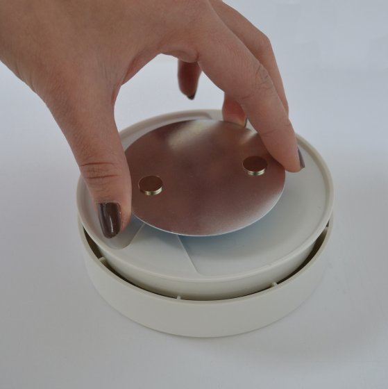 Magnet Montageplatte BR 1000 für Rauchwarnmelder - Produktansicht