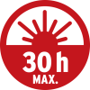 LuxPremium LED-Taschenlampe THL 300, IP54, 360+240lm