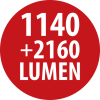 Professional Multi Battery LED Akku Handleuchte HL 3000, 1140 + 2160lm, IP54