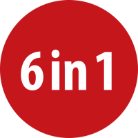 Lampe torche compacte et multifonctionnelle avec 6 outils intégrés